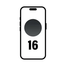 Apple iPhone 16 Smartphone 128GB - Pantalla Super Retina XDR OLED de 6.1 pulgadas, 5G, Chip A18, Sistema de Cámaras Avanzado, Negro, MYE73QL/A